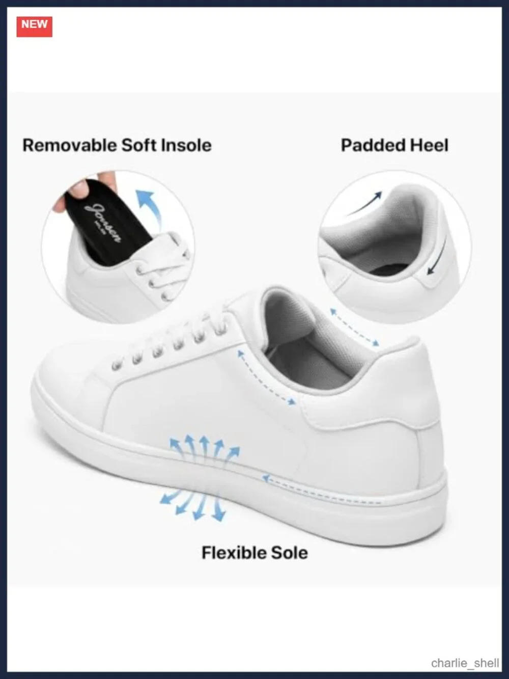 N/A white sneakers